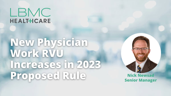 New Physician Work RVUs 2023 Webinar